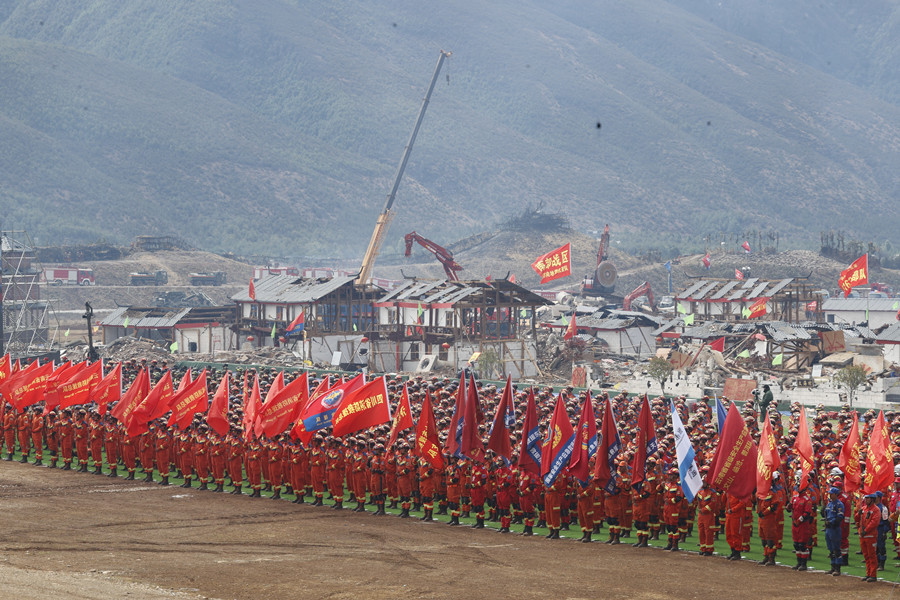 國務(wù)院抗震救災(zāi)指揮部辦公室、應(yīng)急管理部、云南省政府聯(lián)合舉行“應(yīng)急使命·2023”高山峽谷地區(qū)地震救援演習(xí)